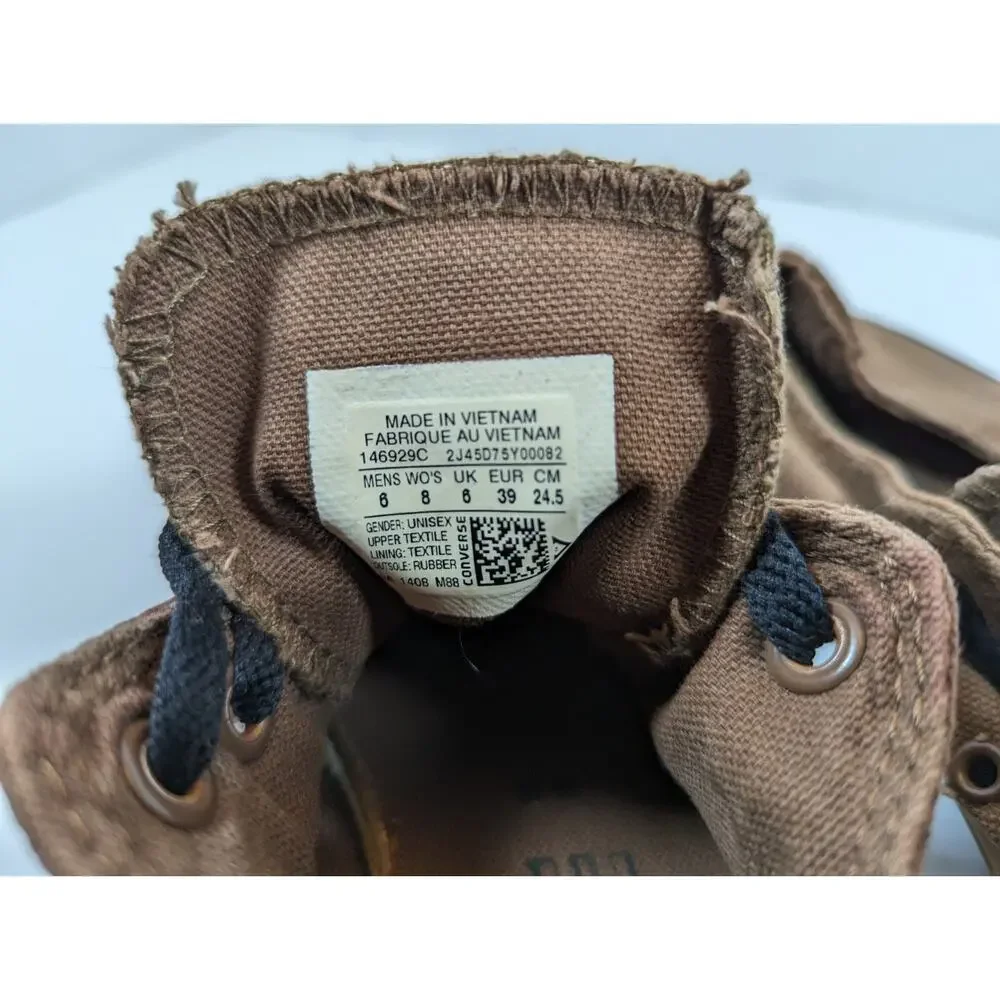 Converse Chuck Taylor All Star UNISEX Ox Low Top Brown Sneakers, Mens -6, Wom -8
